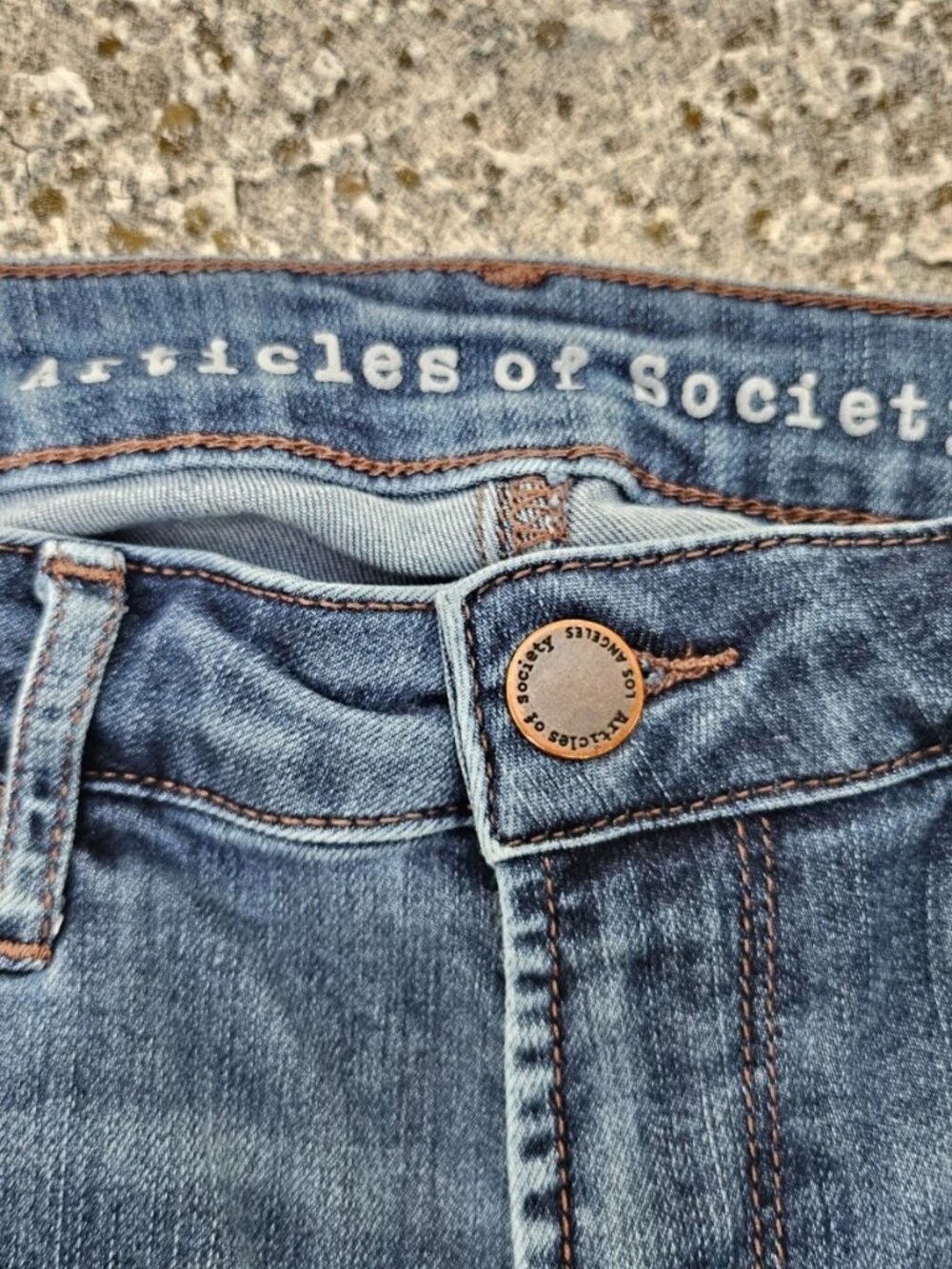 Articles of Society Women Jeans Blue Denim Slim Fit Jeans Size 28 - Picture 8 of 11